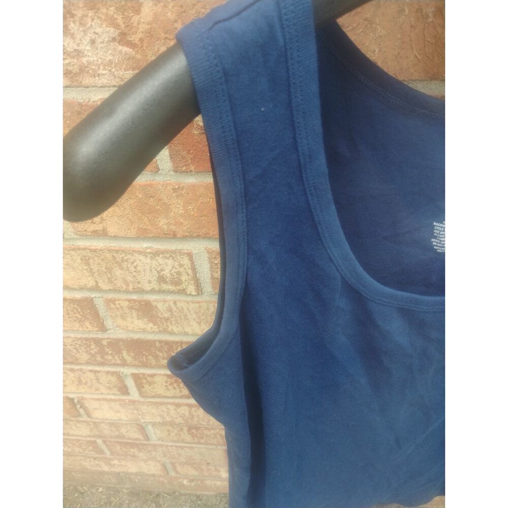 Womens Tank Tops Lot of 2 XL Cotton Sleeveless Casual Basic Summer Spring Beach - Picture 8 of 10